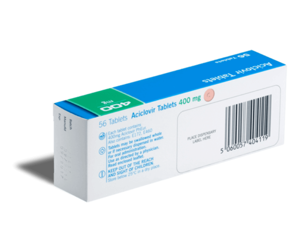 Aciclovir 500 mg 56 tabletten achterkant