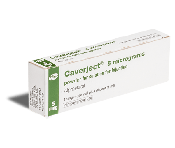 Caverject 5 mg voorkant