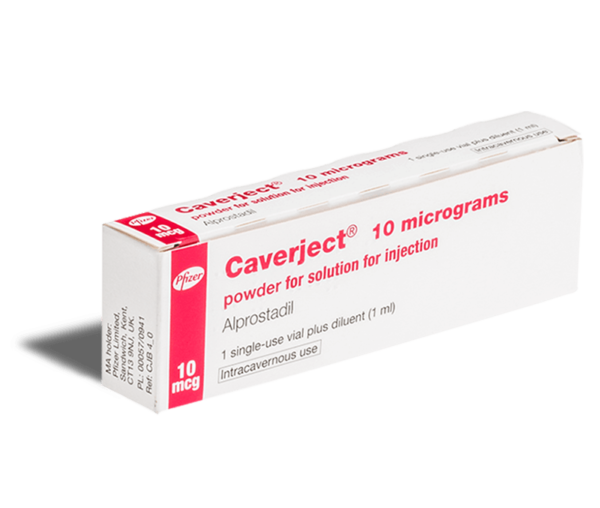 Caverject poeder 10 mg voorkant