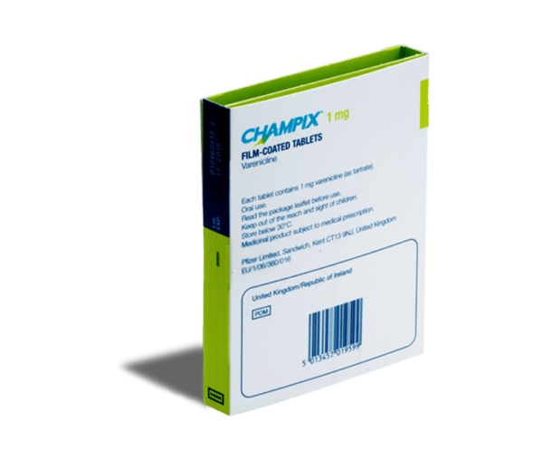 Champix tabletten 1 mg achterkant