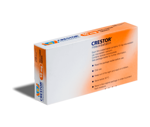 Crestor 10 mg achterkant verpakking