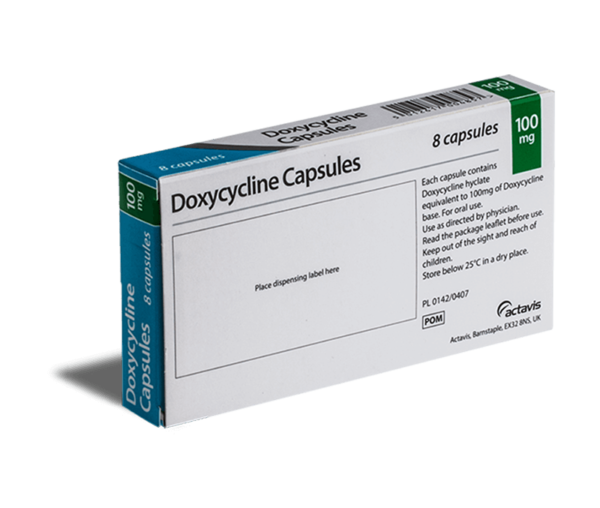 Doxycycline achterkant verpakking