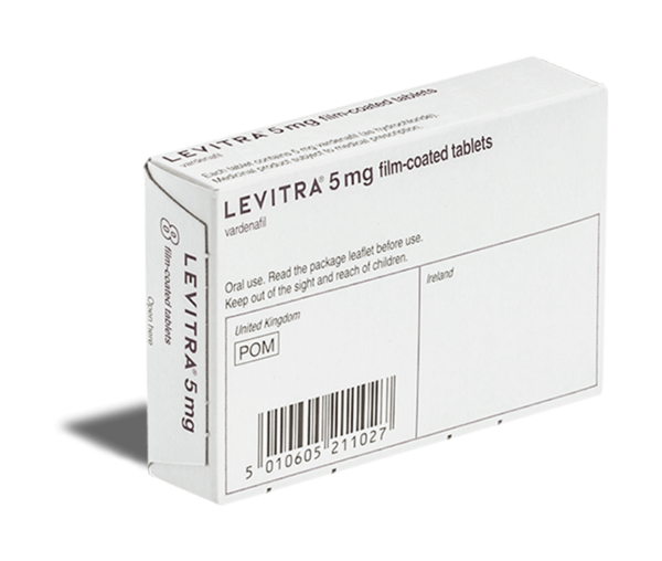 Levitra 5mg achterkant verpakking