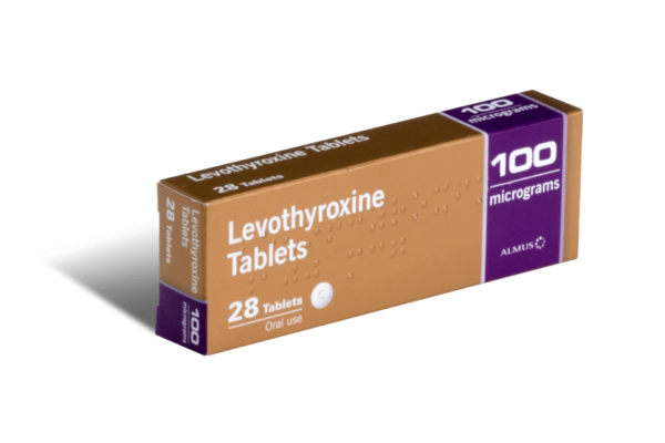 Levothyroxine 100 mcg voorkant