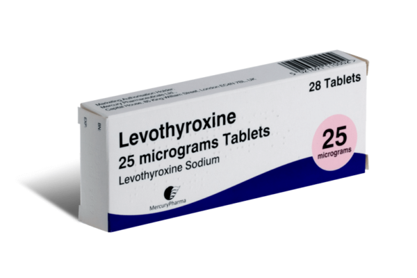 Levothyroxine 25 mcg voorkant