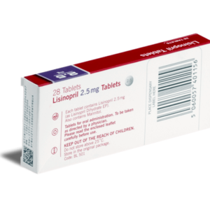 Lisinopril achterkant verpakking