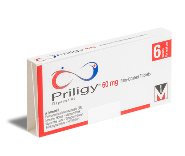 Priligy 3 tabletten 60 mg voorkant verpakking